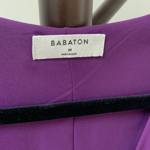 Babaton Wallace wrap dress Açai - Picture 3 of 6